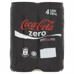 Coca-cola Zero 4 Cans x 330ml